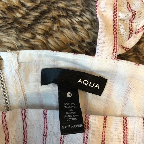 NWOT two (2) piece set striped white red top skirt - Picture 5 of 6